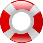 Vector de la imagen de salvavidas rojo