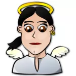 Angel girl with earring