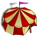 Vektör küçük resim rolü oynamak oyun harita simgesini bir sirk çadırı
