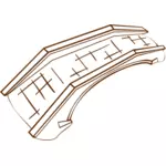 Vector ce rol Joaca joc hartă pictograma pentru un pod de piatră arc