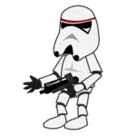 Stormtrooper tegneserie tegnet vektor image