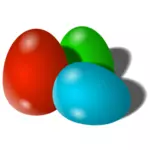 Easter eggs vector image