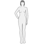 Женское тело силуэт векторные картинки