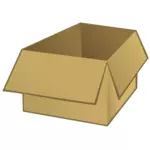 Immagine vettoriale di una scatola marrone