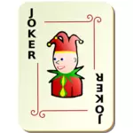 Black Joker hrací karta vektorový obrázek