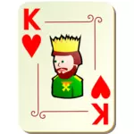 Regele de inimi vector illustration