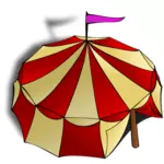 Grafika wektorowa namiot cyrku