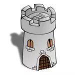 Round Tower map vector symbol