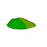 Grön kulle karta element vektor ClipArt