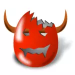 Diablo Easter egg shell vector de la imagen