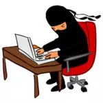 Ninja hakkerointi tietokone