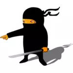 Ninja med svärd