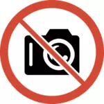 写真撮影禁止のサイン ベクトル イラスト
