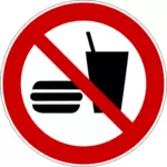 Symbol wektor nie fast food