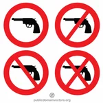 Нет оружия предупреждающий знак