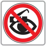 Camera's niet toegestaan