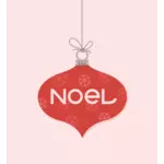 Noel jul prydnad vektor ClipArt