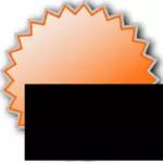 Starburst badge vector afbeelding