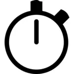 Vector icon of analog alarm clock