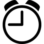 Ceas cu alarmă pictograma vector imagine