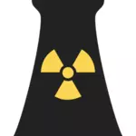 Clip art wektor znak komin elektrowni jądrowej