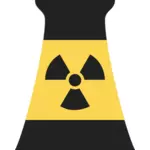 परमाणु बिजली संयंत्र रिएक्टर प्रतीक वेक्टर छवि