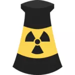 परमाणु ऊर्जा संयंत्र प्रतीक वेक्टर क्लिप आर्ट