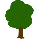 Vector graphics of younger oak tree
