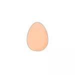 Vector image of egg with black border