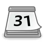 Birou calendar vector icon