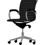 Escala de grises de la silla de oficina
