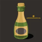 Flasche mit Korkkappe