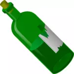 हरे रंग की बोतल वेक्टर क्लिप आर्ट