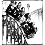 Mensen op een rollercoster