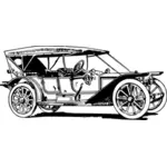 Ilustração em vetor antigo carro americano