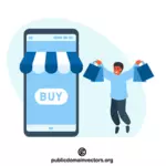 Vector de cumpărături online