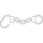 Handcuffs vector illustration