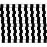 Rovné čáry střídavě černé a bílé čtverce ilustrace