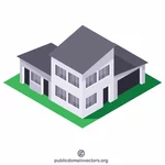 Haus 3D-Grafik