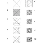 Origami decoratie instructies vector illustratie