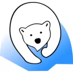 Grafica vettoriale di segno dell'orso polare