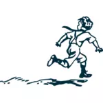 Běžící chlapec obrázek