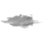Vector de desen de simbol de culoare prognoza meteo pentru cer acoperit de nori
