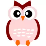 Cute owl vector drawing
