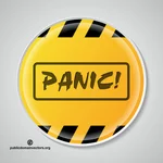Icono de vector de botón de pánico