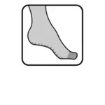 Pantyhose picioare imagini de vector icon