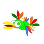 Papagaio de desenhos animados