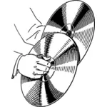 Cymbals vector illustration