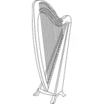 Grafika wektorowa z harfy