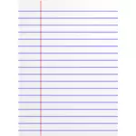 Lined paper icon vector image